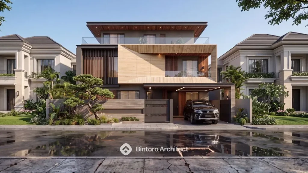 Karya Bintoro Architect - Desain Rumah Mewah Klasik Kontemporer